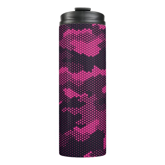 Camouflage hexagonale, militaire textuur achtergro thermosbeker (Voorkant)