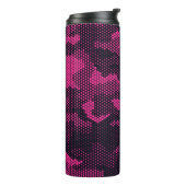 Camouflage hexagonale, militaire textuur achtergro thermosbeker (Gedraaid links)