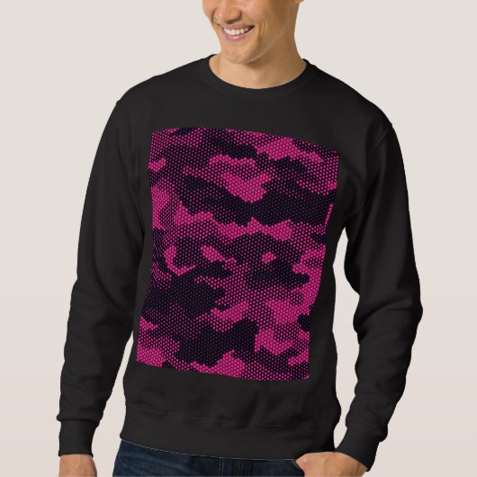 Camouflage hexagonale, militaire textuur achtergro trui (Voorkant)