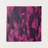 Camouflage hexagonale, militaire textuur achtergro wandkleed (Voorkant (horizontaal))