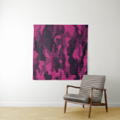 Camouflage hexagonale, militaire textuur achtergro wandkleed (In Situ (horizontaal))