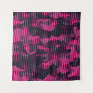 Camouflage hexagonale, militaire textuur achtergro wandkleed