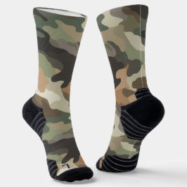 Camouflage hoogwaardige sportkousen sokken