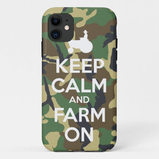 Camouflage Houd kalm en Boerderij op iPhone 5 Hoes (Achterkant)