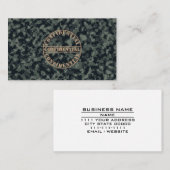 Camouflage I van militaire strijdkrachten rekruite Visitekaartje (Voorkant / Achterkant)