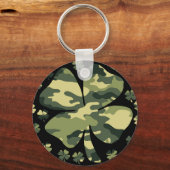 camouflage ierland vier bladklaver sleutelhanger (Voorkant)