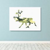 Camouflage in het Caribisch gebied / Camouflage Canvas Afdruk (Insitu (Houten vloer))