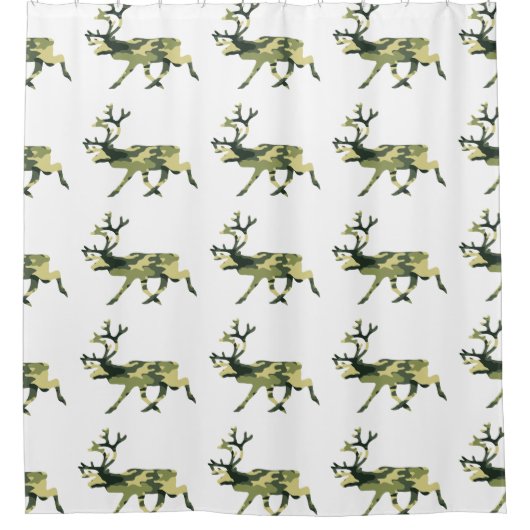 Camouflage in het Caribisch gebied / Camouflage Douchegordijn (Voorkant)