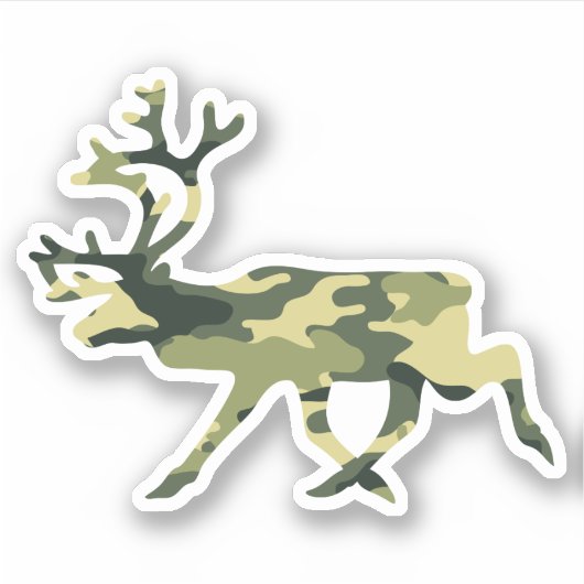 Camouflage in het Caribisch gebied / Camouflage Sticker (Voorkant)