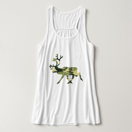 Camouflage in het Caribisch gebied / Camouflage Tanktop (Design voorkant)