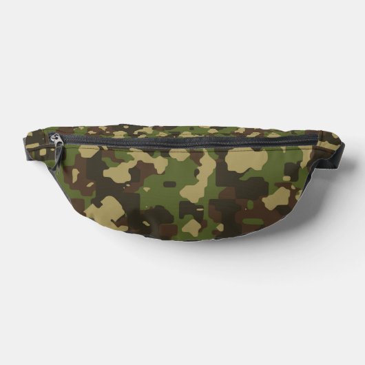 Camouflage in militaire stijl heuptasje (Liggend)