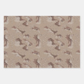 Camouflage inpakpapier, woestijnCamouflage Inpakpapier Vel (Voorkant)