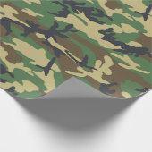 Camouflage inpakpapier, Woodland Camouflage Wra Cadeaupapier (Hoek)
