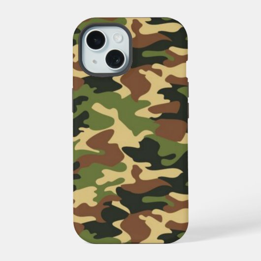 camouflage iPhone 15 case (Achterkant)