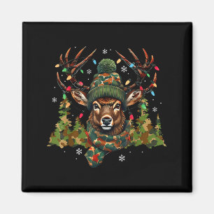 Camouflage jacht rendier herten kerstlichtjes Kers Magneet