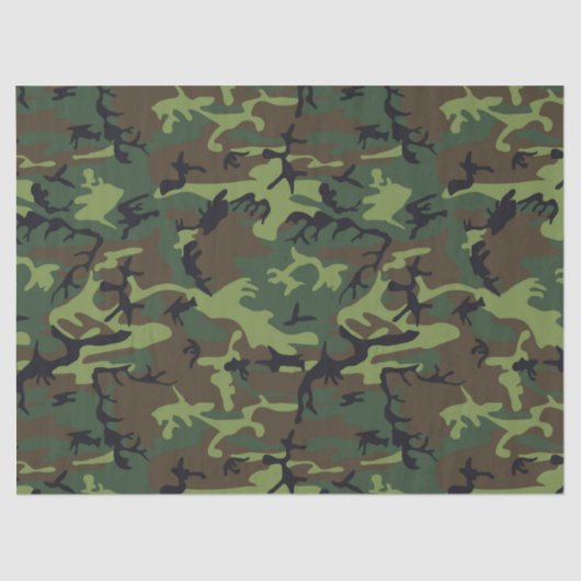 CAMOUFLAGE JACHTPATRONE TISSUEPAPIER (Voorkant)