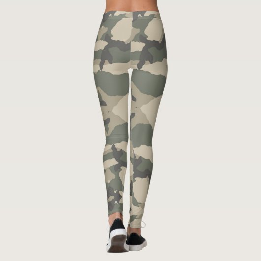 Camouflage Jah Army Jungle - Power Yoga Leggings (Achterkant)