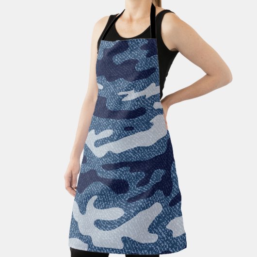 Camouflage Jeans achtergrond.  gepotte denim Schort (Insitu)