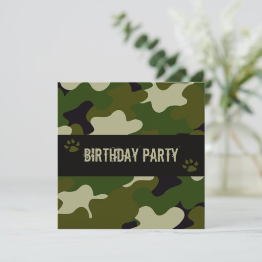 Camouflage Kaart (Staand voorkant)