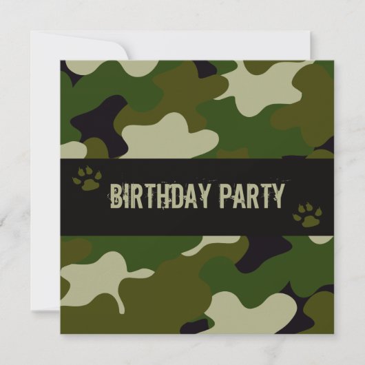 Camouflage Kaart (Voorkant)