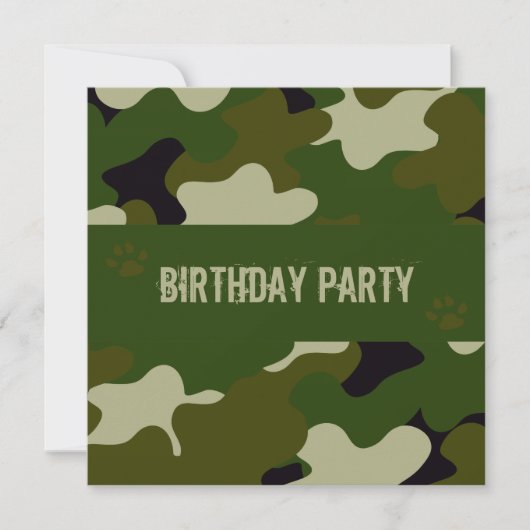 Camouflage Kaart (Voorkant)