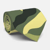 Camouflage Kamperen Jagen Groen Camouflage Stropdas (Opgerold)