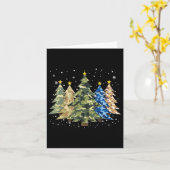 Camouflage Kerstbomen Camo Xmas Tree Family M Kaart (Gele Bloem)