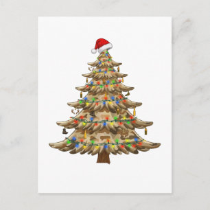 Camouflage Kerstboom Veteraan Militaire Grappig   Feestdagenkaart