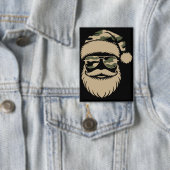 Camouflage Kerstman zonnebril Kerstmis Camouflage  Button (Insitu)