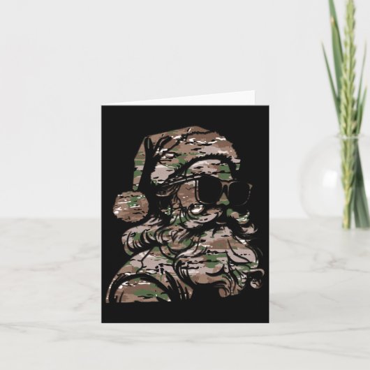 Camouflage Kerstmis Zonnebril Silhouette Multi Cam Kaart (Voorkant)