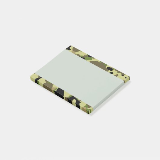 Camouflage Khaki Camo PostIt merkt op Post-it® Notes (Schuin)