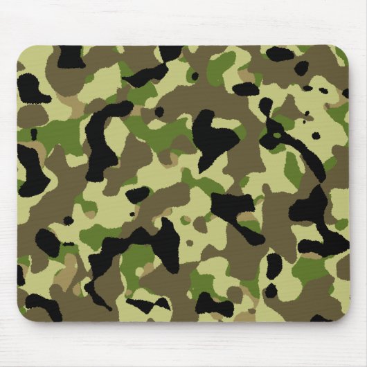 Camouflage Khaki Commando Camo Game Mousepad Muismat (Voorkant)