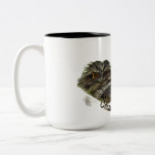 Camouflage kip tweekleurige koffiemok (Links)