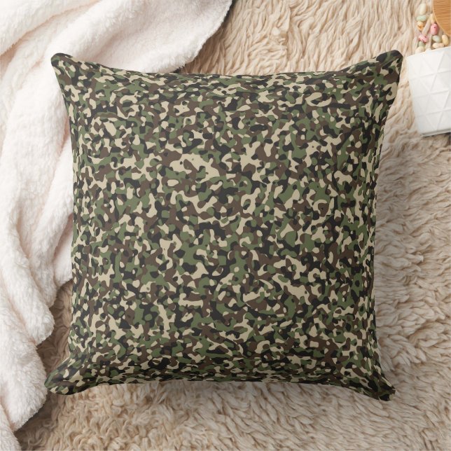 Camouflage klein kussen (Deken)