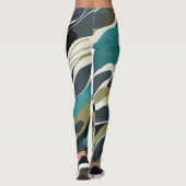 Camouflage kleuren achtergrond ontwerp Leggings (Achterkant)