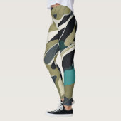 Camouflage kleuren achtergrond ontwerp Leggings (Links)