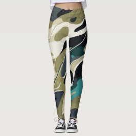 Camouflage kleuren achtergrond ontwerp Leggings