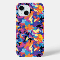 Camouflage kleurrijk patroon
