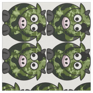 Camouflage koeienroze noses stof
