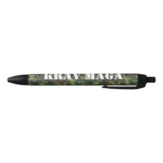 Camouflage KravMaga/aangepaste tekst Zwarte Inkt Pen (Bodem)