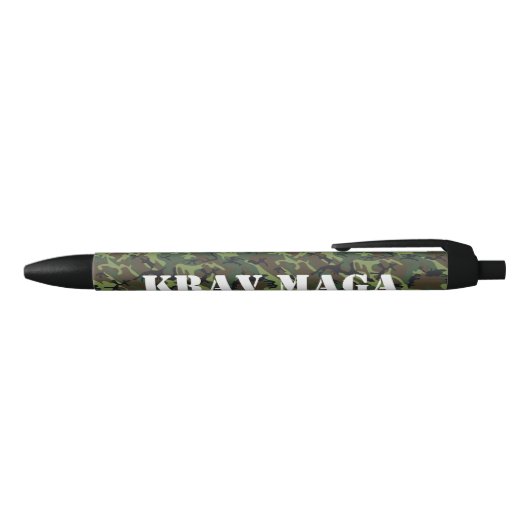 Camouflage KravMaga/aangepaste tekst Zwarte Inkt Pen (Bovenkant)