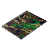 Camouflage-laptopplanner voor militaire bossen notitieboek (Linkerzijde)