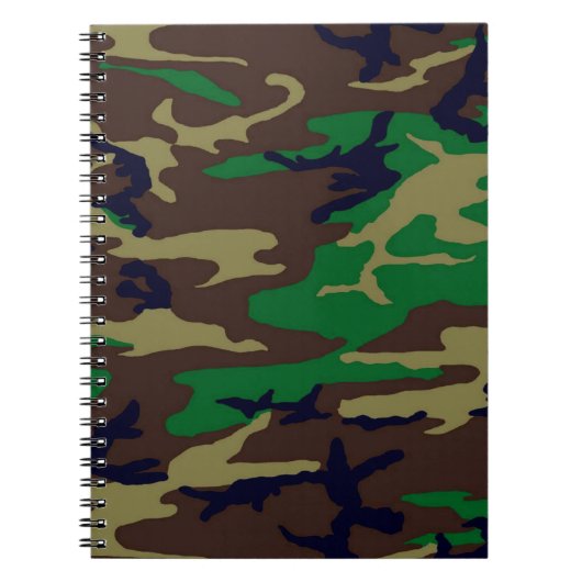 Camouflage-laptopplanner voor militaire bossen notitieboek (Voorkant)