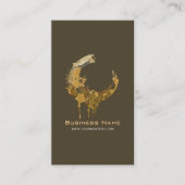 Camouflage Leaf Paint Swirl Design – Custom Visitekaartje (Voorkant)