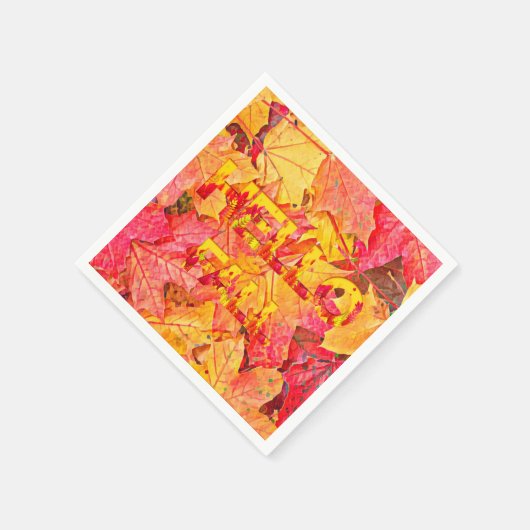 Camouflage Leaves Servet (Hoek)