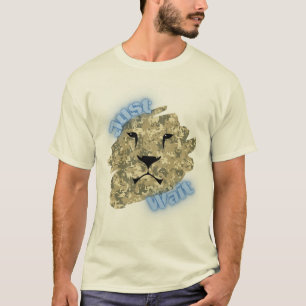 Camouflage leeuw t shirt