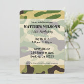 Camouflage leger kaart (Staand voorkant)