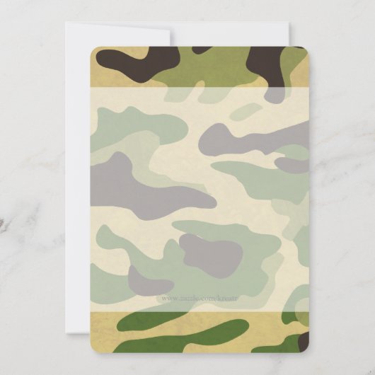 Camouflage leger kaart (Achterkant)