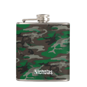 Camouflage Leger Militaire Aangepaste Naam Heupfles