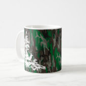 Camouflage Leger militaire Douanenaam Deer Stag Koffiemok (Voorkant links)